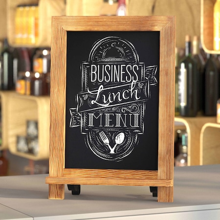 Flash Furniture Torched Magnetic Tabletop/Hanging Chalkboards, 10PK 10-HFKHD-GDIS-CRE8-122315-GG